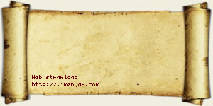 Miljana Stanimirović vizit kartica